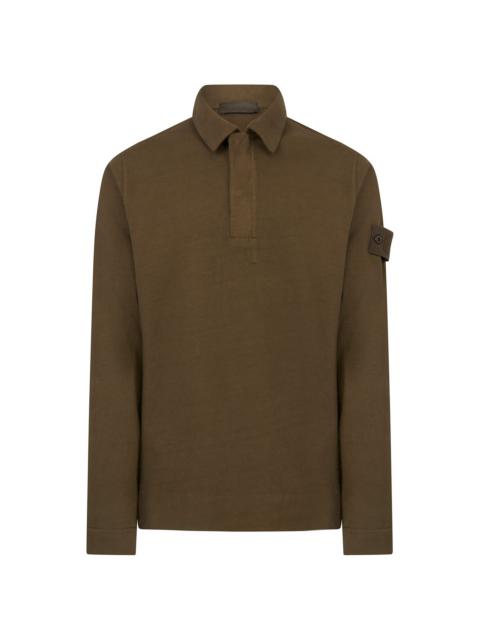 Stone Island – Lambswool Half-Zip Knit Olive