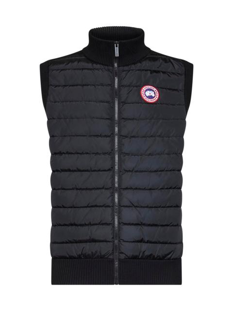 Canada Goose Black HyBridge knit sleeveless jacket