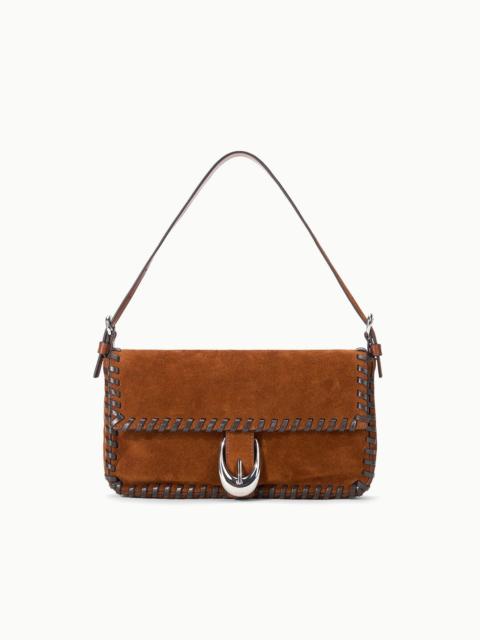 STAUD STAUD HARLOW BAG TABAC SUEDE ESPRESSO