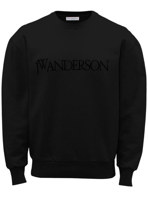 JW Anderson Logo embroidery cotton jersey sweatshirt