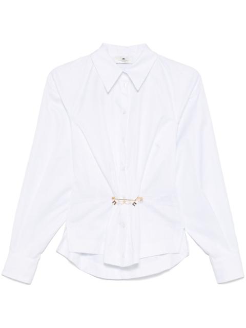 ELISABETTA FRANCHI striped poplin shirt