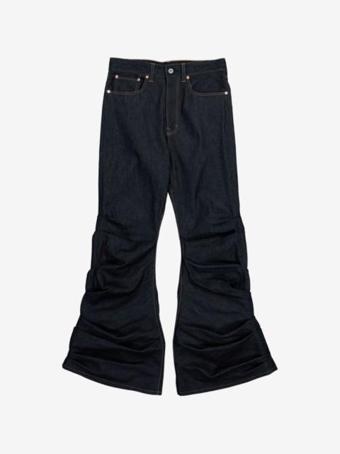 Junya Watanabe MAN bunched-hem flared jeans