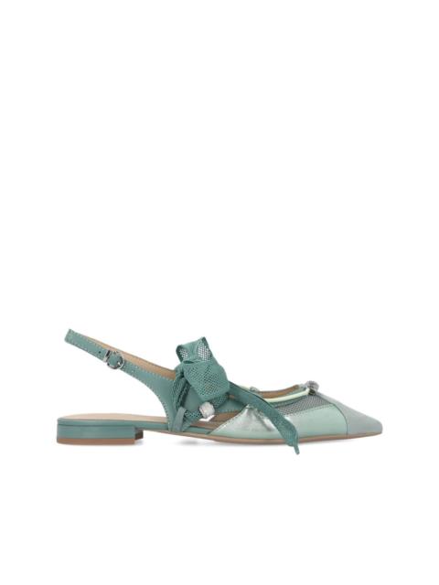 PINKO bow-embellished ballet flats