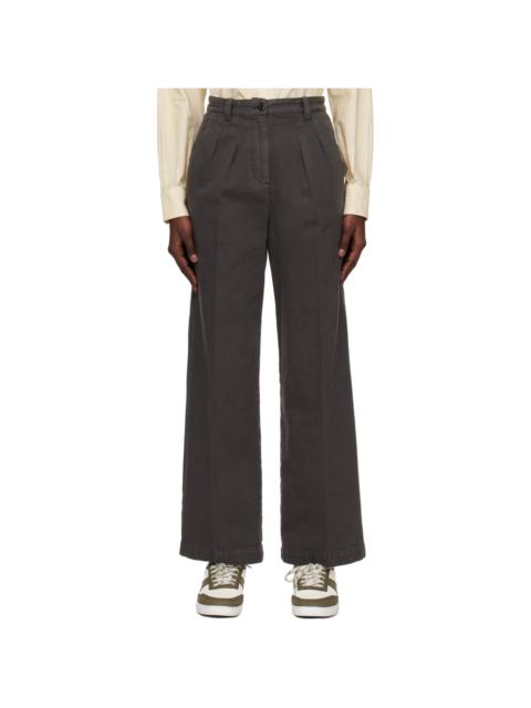 A.P.C. Gray Tressie Trousers