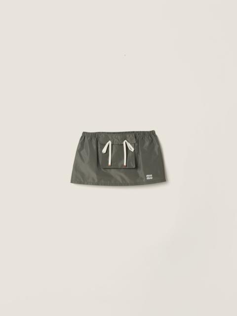 Miu Miu Technical fabric miniskirt