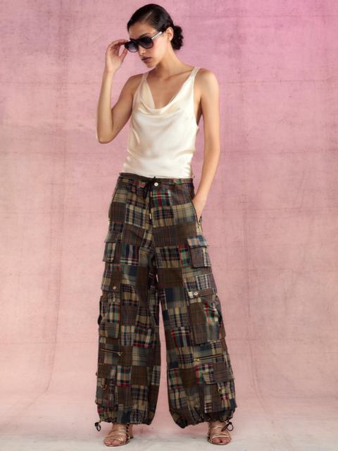 CYNTHIA ROWLEY Madrid Madras Cargo Pants