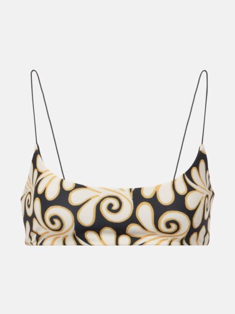 CALA de la CRUZ Isla printed bikini top