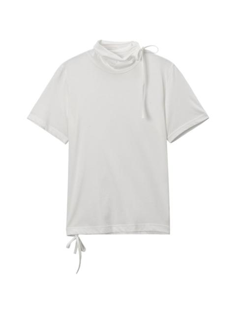 Yohji Yamamoto tie-neck T-shirt