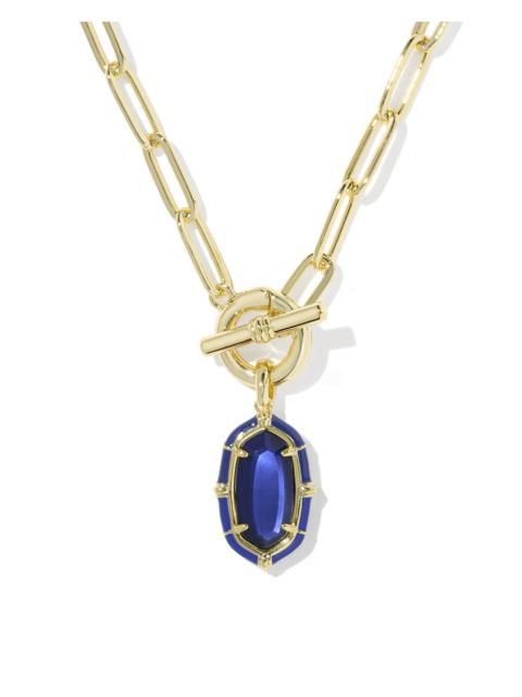 KENDRA SCOTT Elisa Gold Enamel Link and Chain Necklace