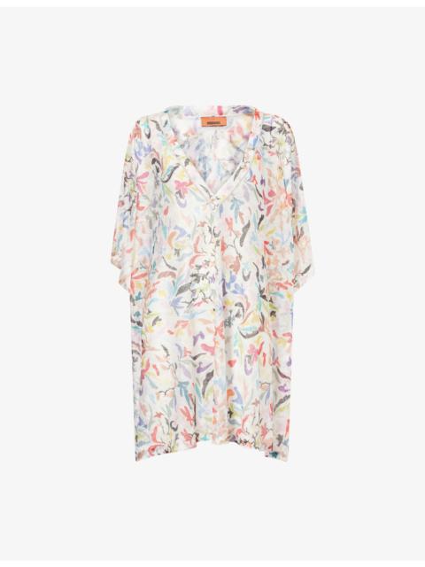 Missoni Floral Print Mesh Cover-Up