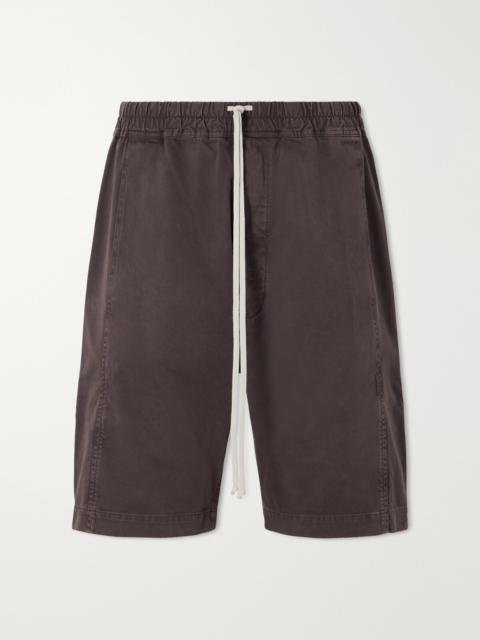 Rick Owens DRKSHDW Pusher Straight-Leg Cotton-Twill Shorts