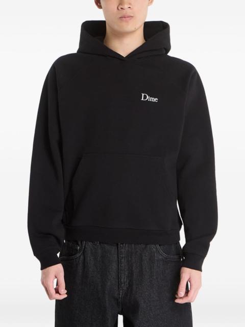 Dime logo-detail hoodie