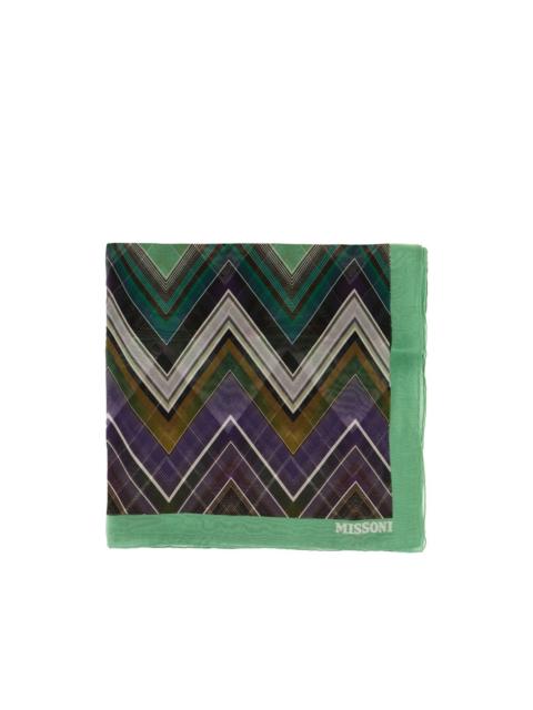 Missoni zigzag border scarf