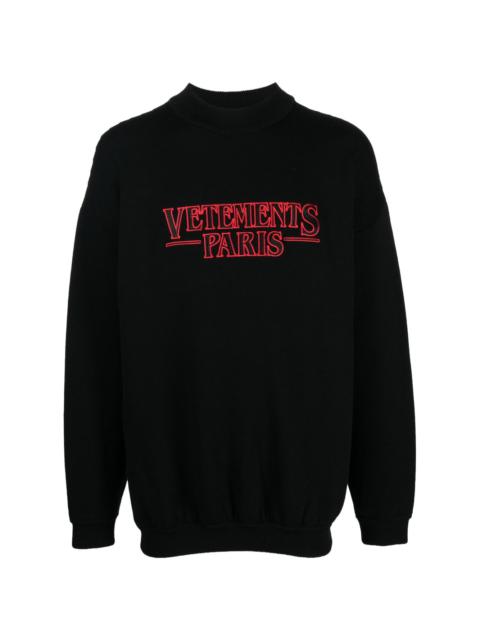 VETEMENTS logo-embroidered jumper