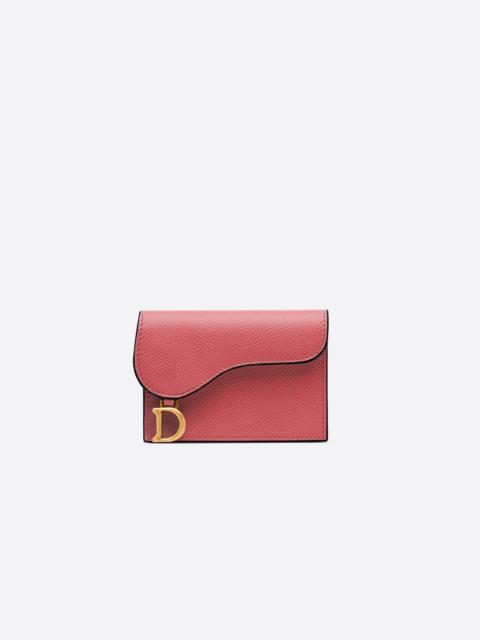 Dior Saddle Flap Card Holder