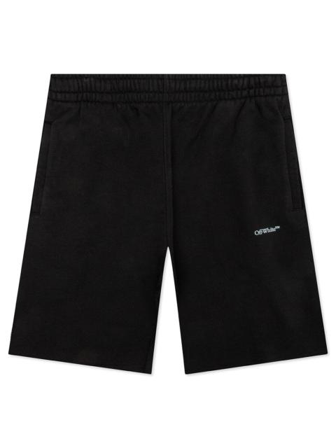 OFF-WHITE C/O VIRGIL ABLOH MARKER SWEATSHORTS - BLACK/MULTI