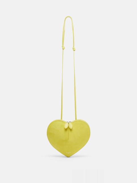 Alaïa Le Cœur leather and suede crossbody bag