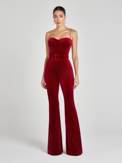 NADINE MERABI Harley Red Jumpsuit