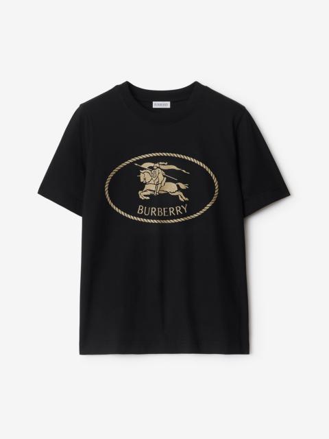 Burberry Knight Stamp Cotton T-shirt