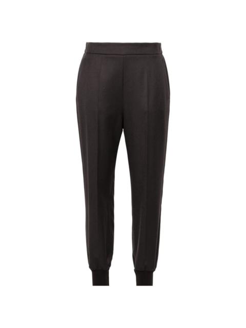 wool tapered trousers