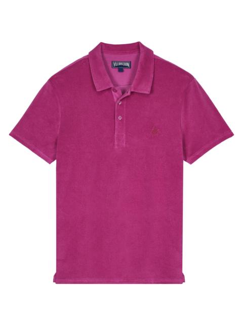 Vilebrequin Men's Organic Cotton Terry Polo Shirt - Pourpre