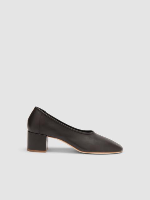 BY FAR Prudence 45 Ristretto Lamb Nappa Leather Pump