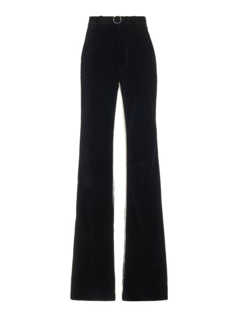 Proenza Schouler Velvet Suiting Pants black/white