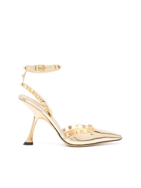 Rockstud Couture 50mm metallic pumps