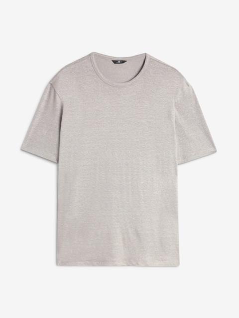 7 For All Mankind Linen Tee in Steel Grey