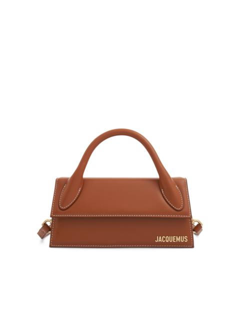 Le Chiquito Long Leather Bag in Light Brown