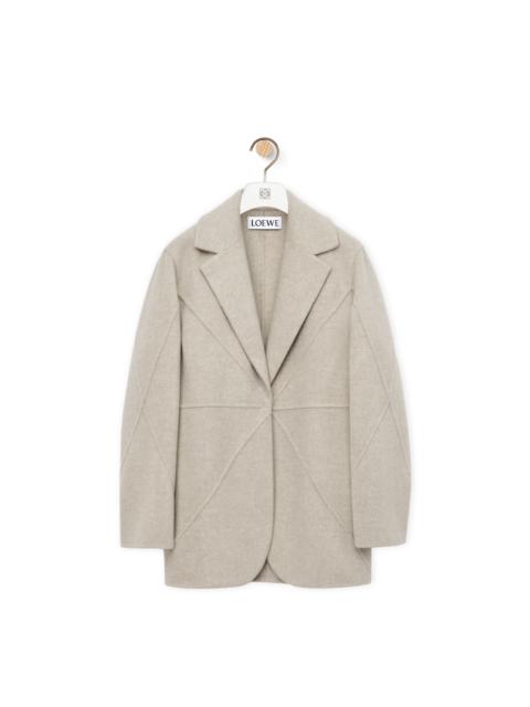 Puzzle Fold jacket in wool and cashmere