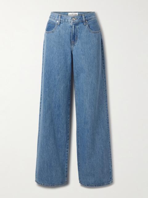 SLVRLAKE Mica Low-rise Wide-leg Organic Jeans