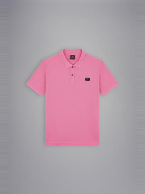 Paul & Shark COTTON PIQUÉ POLO WITH ICONIC BADGE