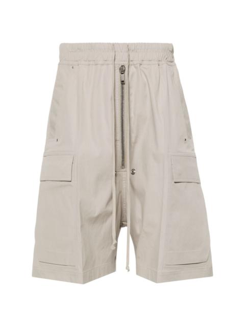 elasticated-waistband cargo shorts
