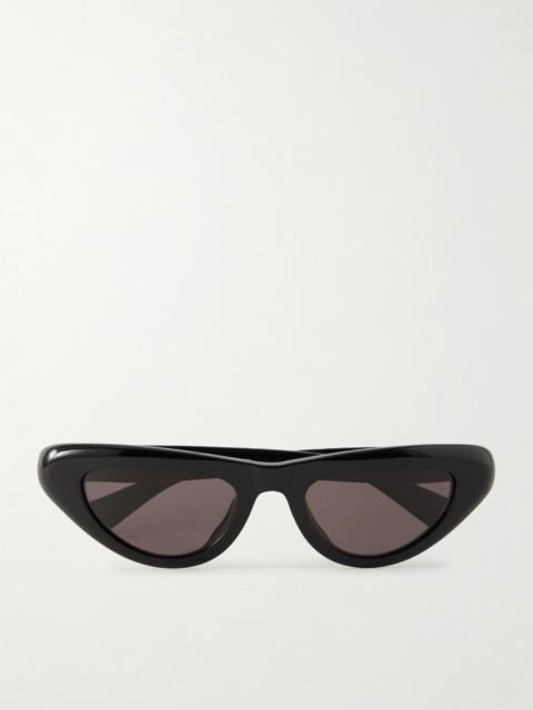 Bottega Veneta Curvy cat-eye acetate sunglasses Black