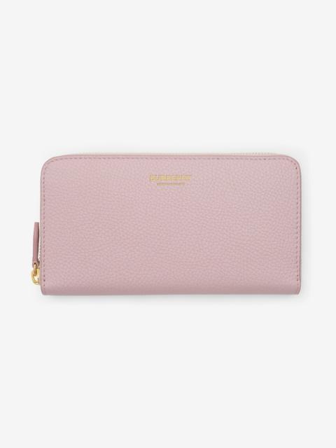 Burberry Large Leather Zip Wallet