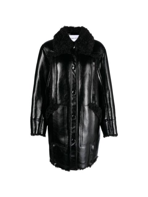 Ramona faux-leather coat