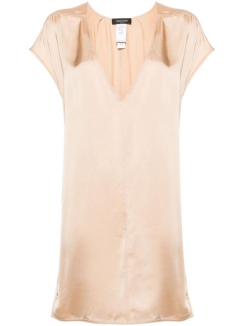 FABIANA FILIPPI beaded trim satin tunic