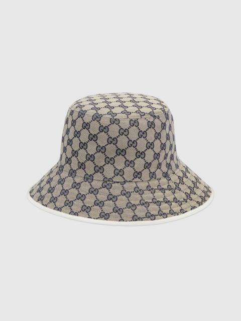GUCCI GG canvas and stirrup print reversible hat