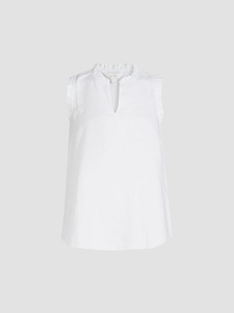 Lilly Pulitzer Women's Kavalla Ruffled Linen Top - Resort White