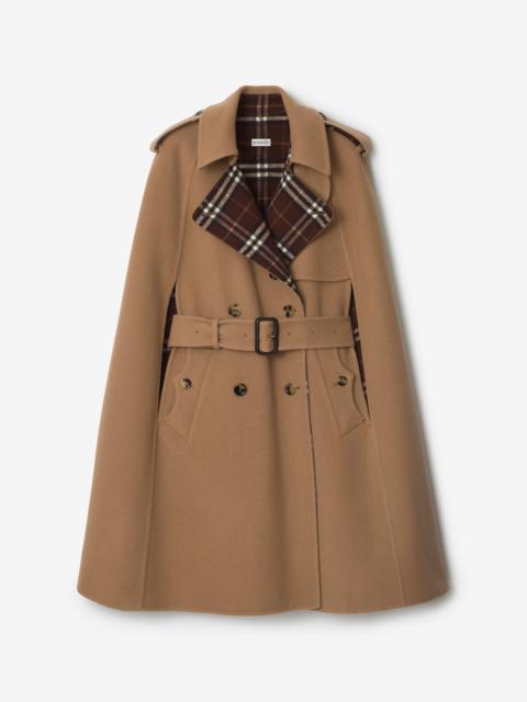Burberry Wool Belmont Trench Cape