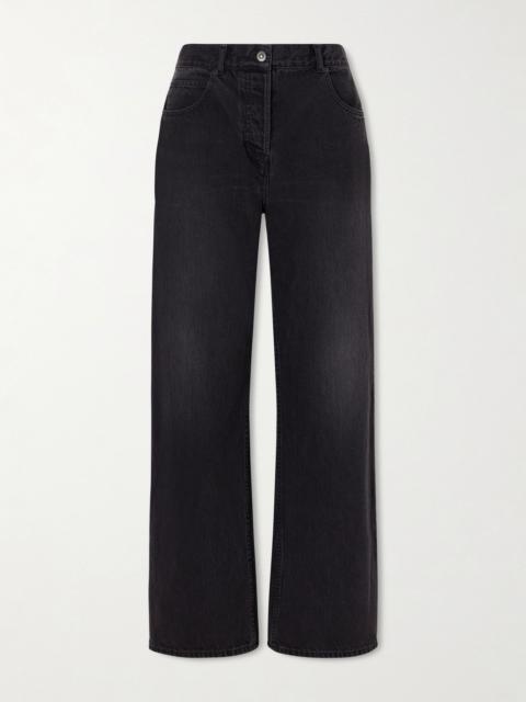 The Row Finbar high-rise wide-leg jeans Black