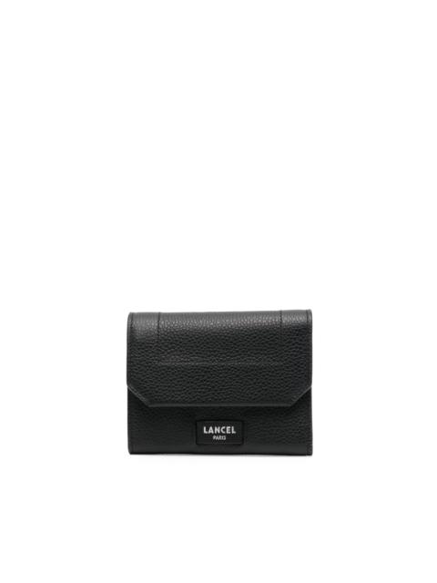 logo-patch leather wallet