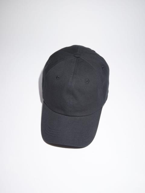 Cotton twill cap - Black