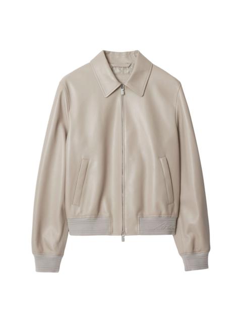 Burberry leather jacket