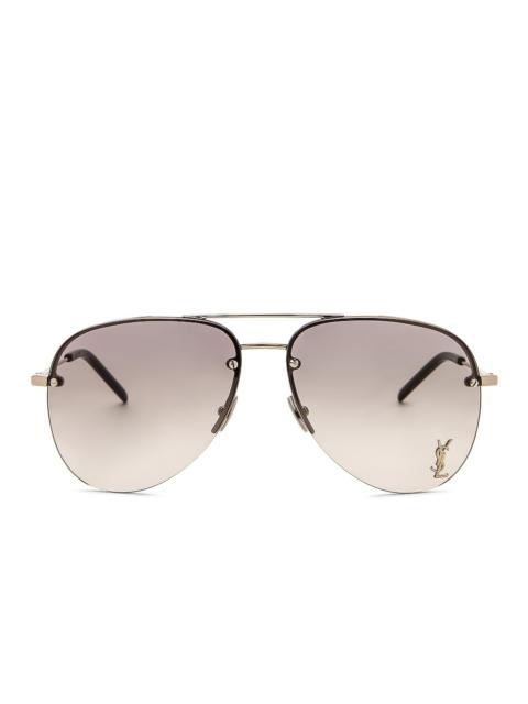 SAINT LAURENT Classic 11M Aviator Sunglasses