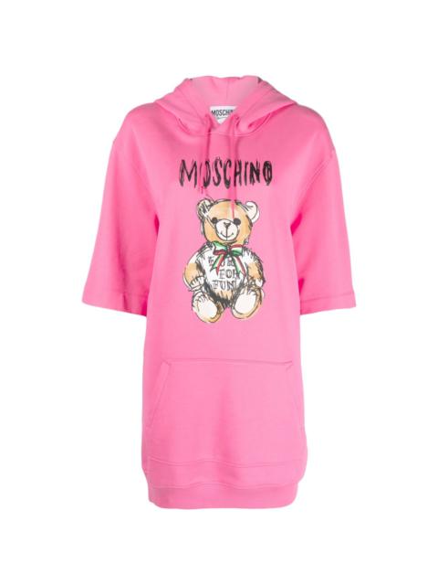 Moschino Teddy Bear-print organic cotton minidress