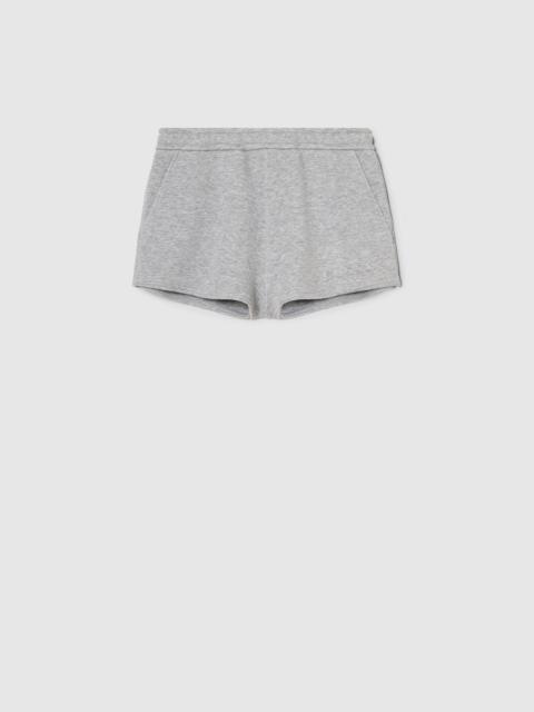 Cotton jersey embossed shorts