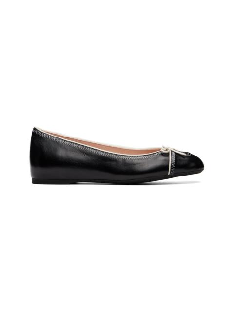 Valentino Black VLogo Signature Ballerina Flats