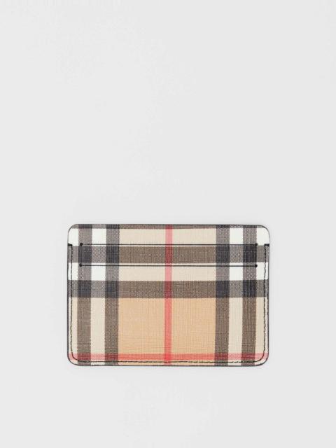 Burberry Vintage Check E-canvas Card Case